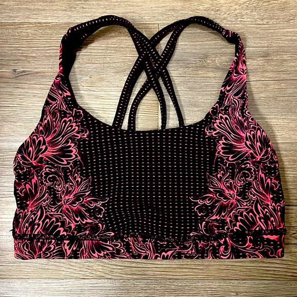 lululemon athletica Other - Lululemon Athletica Sports Bra Black/Pink Size 6